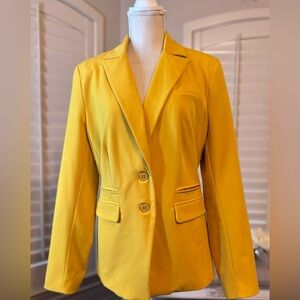 New York & Company Vibrant Yellow Blazer